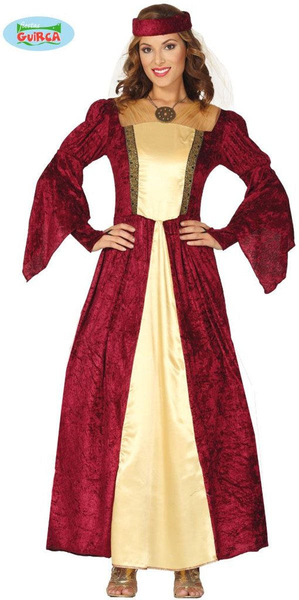 Middeleeuwen & Renaissance Kostuum | Bekoorlijke Hofdame Slot Zuylen | Vrouw | Maat 42-44 | Carnaval kostuum | Verkleedkleding
